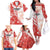 Custom Canada Soccer Family Matching Off The Shoulder Long Sleeve Dress and Hawaiian Shirt Les Rouges Sporty Style - Wonder Print Shop