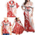 Custom Canada Soccer Family Matching Off Shoulder Maxi Dress and Hawaiian Shirt Les Rouges Sporty Style - Wonder Print Shop