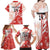 Custom Canada Soccer Family Matching Off Shoulder Maxi Dress and Hawaiian Shirt Les Rouges Sporty Style - Wonder Print Shop