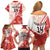 Custom Canada Soccer Family Matching Off Shoulder Short Dress and Hawaiian Shirt Les Rouges Sporty Style - Wonder Print Shop