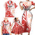 Custom Canada Soccer Family Matching Short Sleeve Bodycon Dress and Hawaiian Shirt Les Rouges Sporty Style - Wonder Print Shop