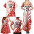 Custom Canada Soccer Family Matching Summer Maxi Dress and Hawaiian Shirt Les Rouges Sporty Style - Wonder Print Shop