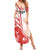 Custom Canada Soccer Family Matching Summer Maxi Dress and Hawaiian Shirt Les Rouges Sporty Style - Wonder Print Shop