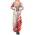 Custom Canada Soccer Family Matching Summer Maxi Dress and Hawaiian Shirt Les Rouges Sporty Style - Wonder Print Shop