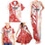 Custom Canada Soccer Family Matching Tank Maxi Dress and Hawaiian Shirt Les Rouges Sporty Style - Wonder Print Shop