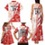 Custom Canada Soccer Family Matching Tank Maxi Dress and Hawaiian Shirt Les Rouges Sporty Style - Wonder Print Shop