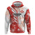 Custom Canada Soccer Hoodie Les Rouges Sporty Style - Wonder Print Shop