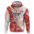 Custom Canada Soccer Hoodie Les Rouges Sporty Style - Wonder Print Shop