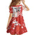 Custom Canada Soccer Kid Short Sleeve Dress Les Rouges Sporty Style - Wonder Print Shop