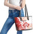 Custom Canada Soccer Leather Tote Bag Les Rouges Sporty Style - Wonder Print Shop