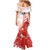 Custom Canada Soccer Mermaid Dress Les Rouges Sporty Style - Wonder Print Shop