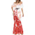 Custom Canada Soccer Mermaid Dress Les Rouges Sporty Style - Wonder Print Shop