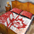 Custom Canada Soccer Quilt Bed Set Les Rouges Sporty Style