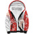 Custom Canada Soccer Sherpa Hoodie Les Rouges Sporty Style - Wonder Print Shop