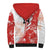 Custom Canada Soccer Sherpa Hoodie Les Rouges Sporty Style - Wonder Print Shop