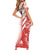 Custom Canada Soccer Short Sleeve Bodycon Dress Les Rouges Sporty Style - Wonder Print Shop