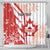 Custom Canada Soccer Shower Curtain Les Rouges Sporty Style