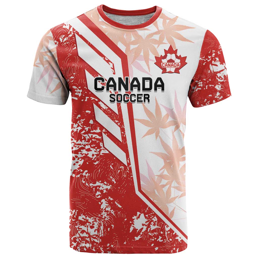 Custom Canada Soccer T Shirt Les Rouges Sporty Style