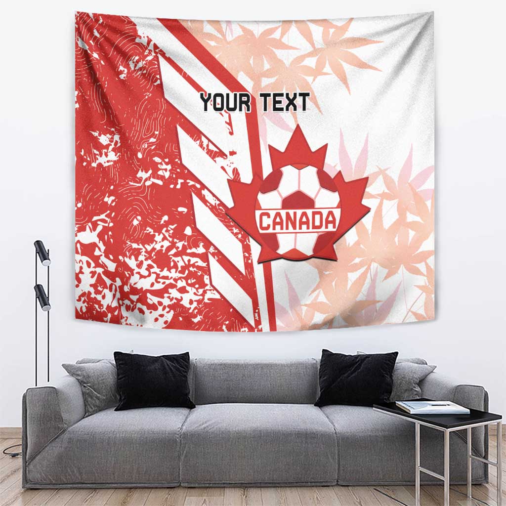 Custom Canada Soccer Tapestry Les Rouges Sporty Style - Wonder Print Shop