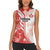 Custom Canada Soccer Women Sleeveless Polo Shirt Les Rouges Sporty Style - Wonder Print Shop