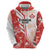 Custom Canada Soccer Zip Hoodie Les Rouges Sporty Style - Wonder Print Shop