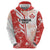 Custom Canada Soccer Zip Hoodie Les Rouges Sporty Style - Wonder Print Shop