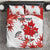 Custom Canada Soccer Bedding Set Les Rouges Cute Maple Leaf Mascot - Wonder Print Shop