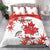 Custom Canada Soccer Bedding Set Les Rouges Cute Maple Leaf Mascot - Wonder Print Shop