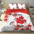 Custom Canada Soccer Bedding Set Les Rouges Cute Maple Leaf Mascot - Wonder Print Shop