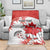 Custom Canada Soccer Blanket Les Rouges Cute Maple Leaf Mascot