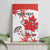 Custom Canada Soccer Canvas Wall Art Les Rouges Cute Maple Leaf Mascot - Wonder Print Shop