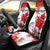 Custom Canada Soccer Car Seat Cover Les Rouges Cute Maple Leaf Mascot - Wonder Print Shop