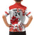 Custom Canada Soccer Family Matching Long Sleeve Bodycon Dress and Hawaiian Shirt Les Rouges Cute Maple Leaf Mascot - Wonder Print Shop