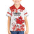 Custom Canada Soccer Family Matching Long Sleeve Bodycon Dress and Hawaiian Shirt Les Rouges Cute Maple Leaf Mascot - Wonder Print Shop