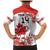 Custom Canada Soccer Family Matching Mermaid Dress and Hawaiian Shirt Les Rouges Cute Maple Leaf Mascot - Wonder Print Shop