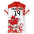 Custom Canada Soccer Family Matching Mermaid Dress and Hawaiian Shirt Les Rouges Cute Maple Leaf Mascot - Wonder Print Shop