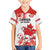 Custom Canada Soccer Family Matching Off The Shoulder Long Sleeve Dress and Hawaiian Shirt Les Rouges Cute Maple Leaf Mascot - Wonder Print Shop