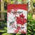 Custom Canada Soccer Garden Flag Les Rouges Cute Maple Leaf Mascot - Wonder Print Shop