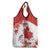 Custom Canada Soccer Grocery Bag Les Rouges Cute Maple Leaf Mascot