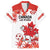 Custom Canada Soccer Hawaiian Shirt Les Rouges Cute Maple Leaf Mascot - Wonder Print Shop