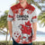 Custom Canada Soccer Hawaiian Shirt Les Rouges Cute Maple Leaf Mascot - Wonder Print Shop