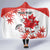 Custom Canada Soccer Hooded Blanket Les Rouges Cute Maple Leaf Mascot