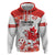 Custom Canada Soccer Hoodie Les Rouges Cute Maple Leaf Mascot - Wonder Print Shop