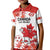 Custom Canada Soccer Kid Polo Shirt Les Rouges Cute Maple Leaf Mascot - Wonder Print Shop