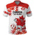 Custom Canada Soccer Polo Shirt Les Rouges Cute Maple Leaf Mascot - Wonder Print Shop