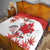 Custom Canada Soccer Quilt Les Rouges Cute Maple Leaf Mascot