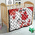 Custom Canada Soccer Quilt Les Rouges Cute Maple Leaf Mascot