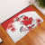 Custom Canada Soccer Rubber Doormat Les Rouges Cute Maple Leaf Mascot - Wonder Print Shop