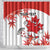 Custom Canada Soccer Shower Curtain Les Rouges Cute Maple Leaf Mascot