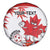 Custom Canada Soccer Spare Tire Cover Les Rouges Cute Maple Leaf Mascot